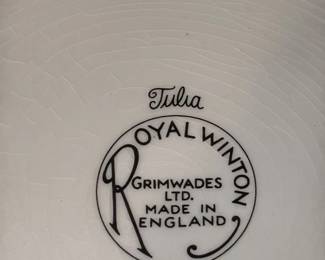 Royal Winton "Tulip" Pattern Plate 