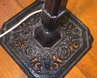 Antique Cast Iron Floor Lamp 