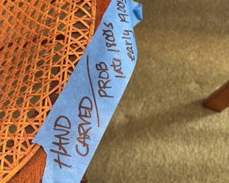 Antique Cane Seat Chairs (Set of 2)