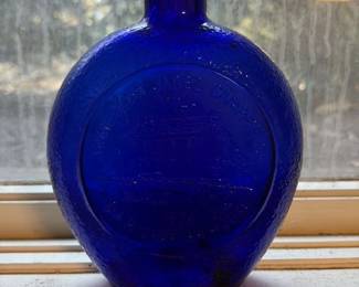 Cobalt Blue "Diamond" Brand Sarsaparilla Bottle 