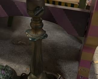 Antique Art Nouveau Table Lamp Base 