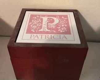 Personalized Monogram Keepsake Box 