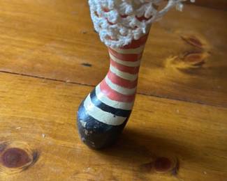 Folk Art "Granny" Witch Stool 