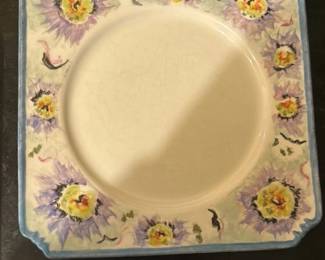 Eco Ware P. Hubinger Hand-Painted Floral Plate 