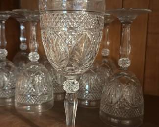 Cut Crystal Wine Glasses 