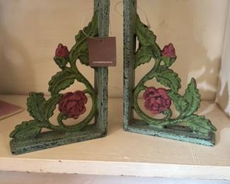 Cast Iron Rose Shelf Brackets 