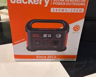 Jackery Explorer 240 Solar Generator Power Outdoors 