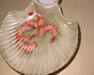 Vintage Ceramic Shrimp Cocktail Dish Set 