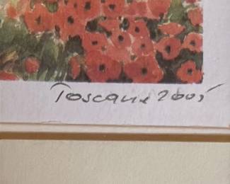 Tuscan Landscape Watercolor 