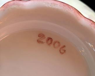 Victorian Hand -Painted Ceramic Pitcher with Roses 