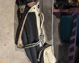 Vintage Golf Bag and Clubs Set 