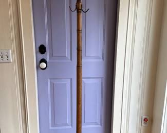 Vintage Wooden Hat and Coat Rack 