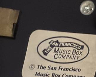 The San Francisco Music Box Company "The Entertainer" Sewing Machine Musical Box 