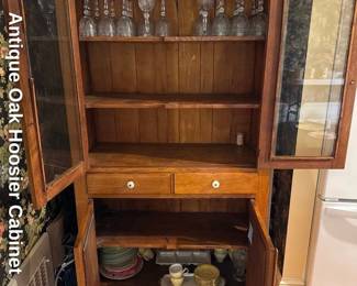 Antique Oak Hoosier Cabinet 