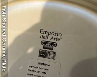 Fish-Shaped Ceramic Plate 