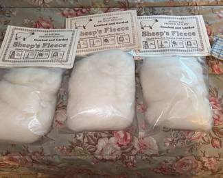 Natural Sheep Fleece Combed and Carded 