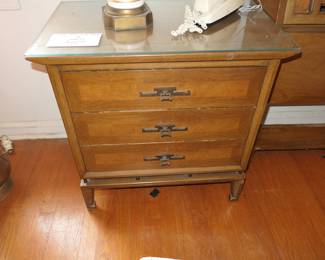 Mid Century Modern Night Stand by White