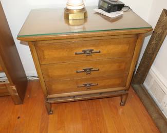 Mid Century Modern Night Stand by White