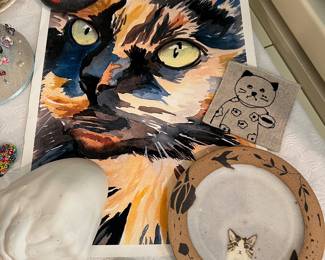 Lots of arts and crafts -watercolors