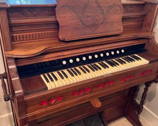 Beautiful antique pump organ