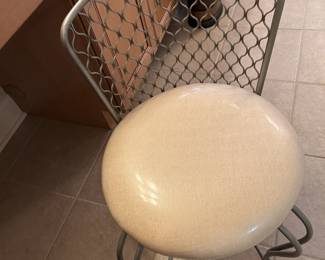 #83	Silver Vanity Chair w/back - Seat Height	 $30.00 			
