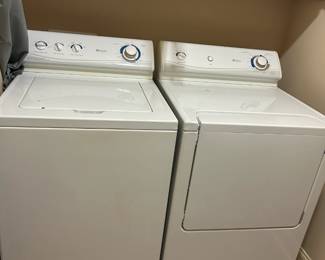 #86	Maytag Washer w/agitator and Dryer w/Swing Door	 $200.00 			
