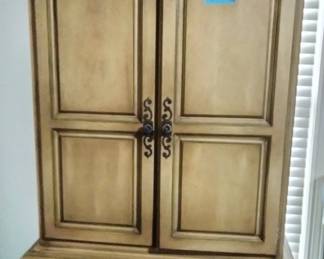#13	Century Armoire w/2 doors w/4 Drawers & 2 shelves - Pickled Finish - 34x73x19	 $175.00 			
