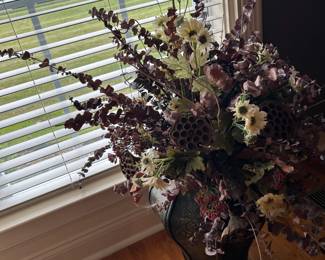 #3	Metal Look Vase w/Floral Arrangement - 36" tall	 $30.00 			
