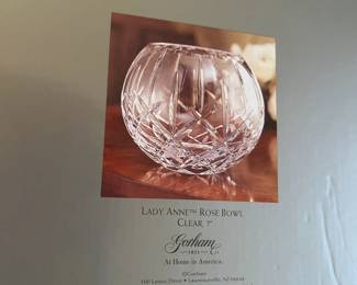 #158	Gorham bowl in box 7 inch	 $25.00 			
