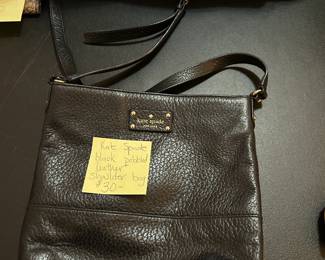#65	Kate Spade Black Pebbled Leather Shoulder Bag	 $30.00 			
