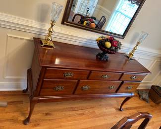 #9	Cherry Wood Buffet w/ 6 drawers  - 52x20x34	 $175.00 			
