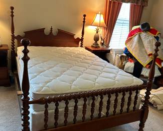 			
#21	Full Size Cherry  Headboard/Footboard 4 post	 $125.00 			
#22	Full Size Pillow Top Comfort Cloud Mattress/Set	 $75.00 			
