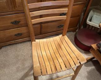 #46	Wood Ladder Back Chair w/wood Seat	 $30.00 			
