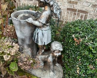 #133	Resin Fountain Boy and Girl 36" Tall Fountain	 $65.00 			
