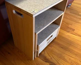 #153	stacking stool that folds up 	 $40.00 			
