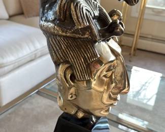 Art Deco Style Bronze Bust Sculpture