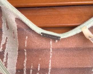 Women's Light Green Sheer Knit Sweater