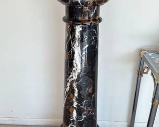 Black Marble Pedestal
