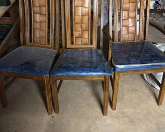 Vintage Upholstered Dining Chairs