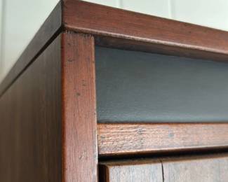 Vintage Display China Cabinet with Drawers
