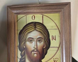 Framed Religious Icon Painting