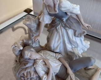 Lladro "The Shepherdess and the Lamb" Porcelain Figurine