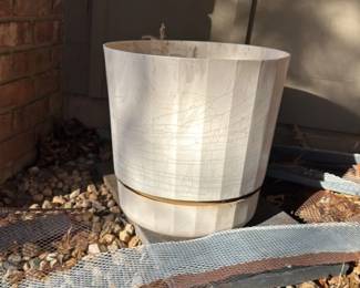 Light Blue Tapered Planter Pot