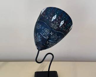 Decorative Fabric Lampshade with Metal Stand