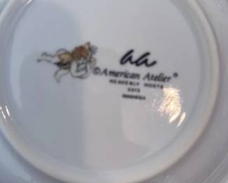 American Atelier Porcelain Tea Set with Cherub Motif