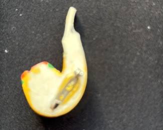 Novelty Pipe-Shaped Brooch
