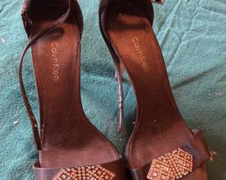 Calvin Klein Embellished Heeled Sandals