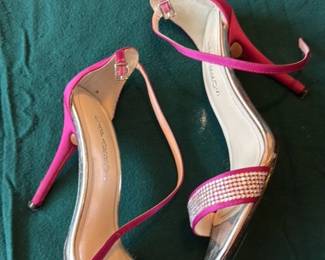 Betsey Johnson "Caparros" Embellished Heeled Sandals