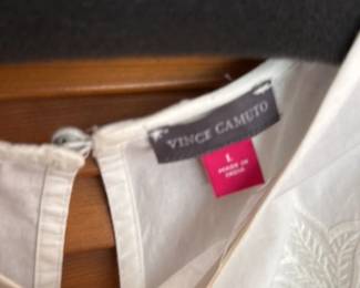 Vince Camuto Embroidered Eyelet Blouse