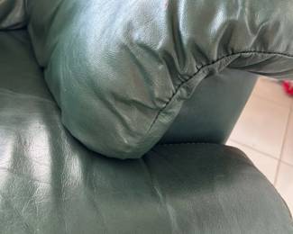Green Leather Loveseat